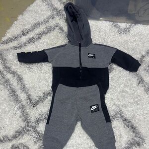 Nike Air Black and Gray Baby Tracksuit